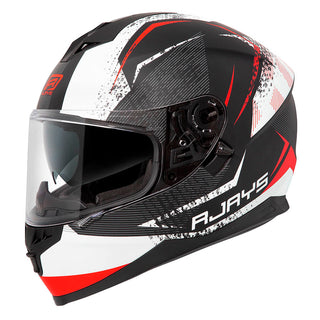 Rjays Dominator II Strike Helmet - Matt White/Red