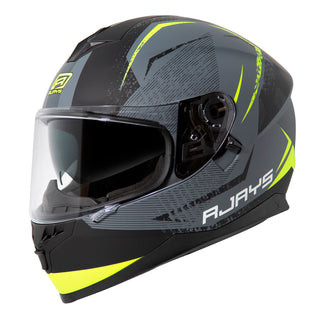 Rjays Dominator II Strike Helmet - Matt Grey/Yellow