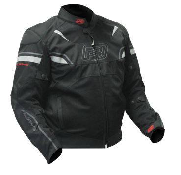 Rjays Swift II Men's Textile Jacket - Black/Grey