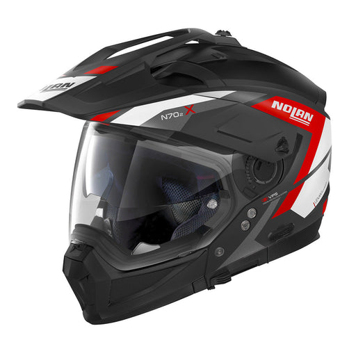 Nolan N702 X Grandes Alpes 20 Helmet - Flat Black/Red/White - MotoHeaven