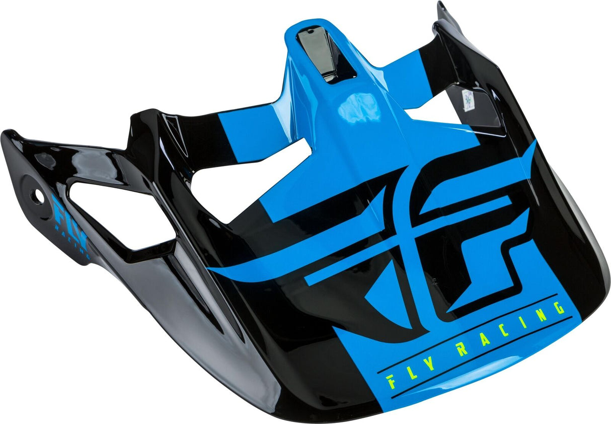 Fly Racing Werx Imprint Replacement Helmet Peak - Black Blue