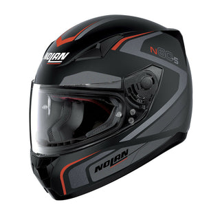 Nolan N605 Practice 18 Helmet - Flat Black/Grey/Red - MotoHeaven