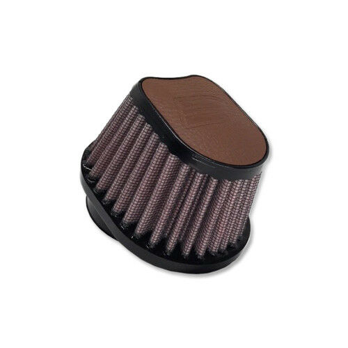 DNA SPECIAL OVAL DARK BROWN LEATHER TOP SET OF 4 38 MM ID 87 MM L 100X75 MM OD POD Filter