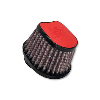 DNA SPECIAL OVAL RED LEATHER TOP SINGLE 38 MM ID 87 MM L 100X75 MM OD POD Filter