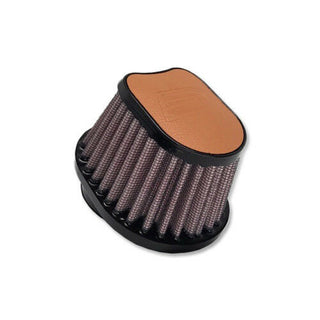 DNA SPECIAL OVAL LIGHT BROWN LEATHER TOP SINGLE 54 MM ID 87 MM L 100X75 MM OD POD Filter