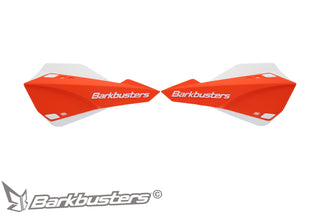 Barkbusters Sabre Mx/Enduro Handguard (With Deflector) - Orange/White