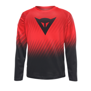 Dainese Scarabeo Long Sleeve Junior Jersey - High-Risk-Red/Black