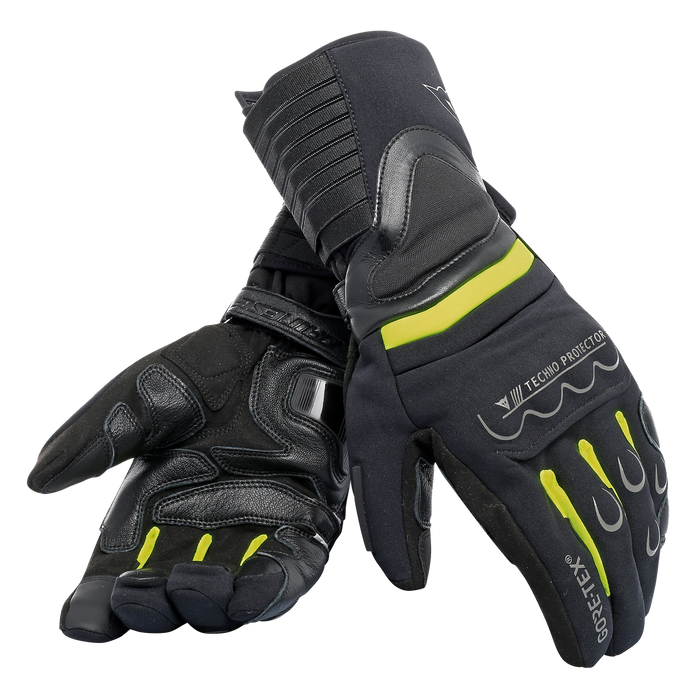 Dainese Scout 2 Unisex Gore-Tex Gloves - Black/Fluo Yellow/Black