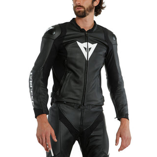 Dainese Sport Pro Leather Jacket - Black/White