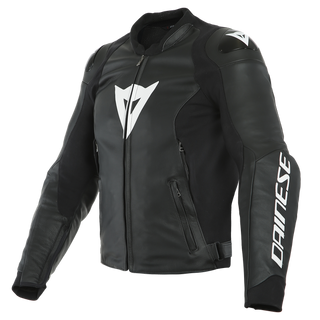 Dainese Sport Pro Leather Jacket - Black/White