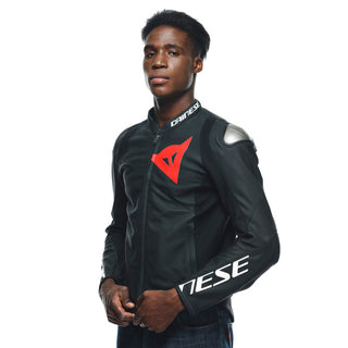 Dainese Sportiva Perforated Leather Jacket - Black-Matt/Black-Matt/Black-Matt