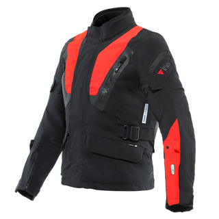 Dainese Stelvio D-Air D-Dry Xt Jacket - Black/Lava-Red