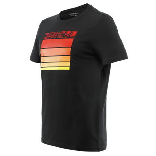 Dainese Stripes T-Shirt - Black/Red