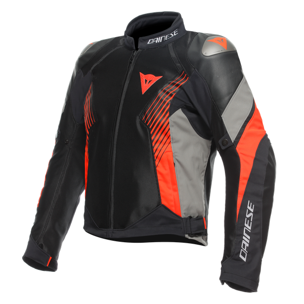 Dainese Super Rider 2 Ab-Shell Jacket - Black/Dark-Gull-Gray/Fluo-Red