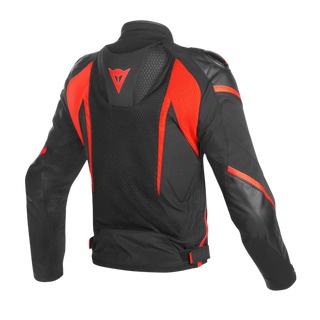 Dainese Super Rider D-Dry Jacket - Black/Black/Fluo Red