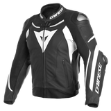 Dainese Super Speed 3 Leather Mototcycle Jacket - Black/White