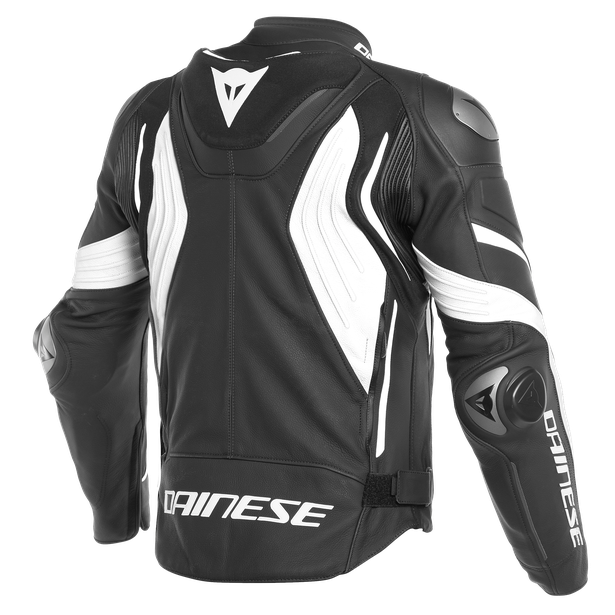 Dainese Super Speed 3 Leather Mototcycle Jacket - Black/White
