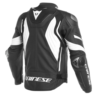 Dainese Super Speed 3 Leather Mototcycle Jacket - Black/White