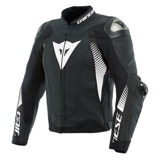 Dainese Super Speed 4 Leather Jacket - Black/Matt White