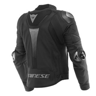 Dainese Super Speed 4 Perorated Leather Jacket - Black-Matt/Charcoal-Grey