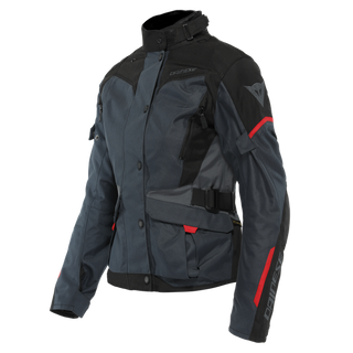 Dainese Tempest 3 Lady D-Dry Jacket - Ebony/Black/Lava-Red