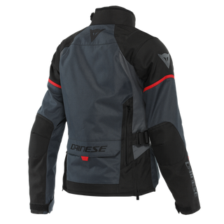 Dainese Tempest 3 Lady D-Dry Jacket - Ebony/Black/Lava-Red