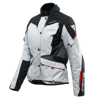 Dainese Tempest 3 Lady D-Dry Jacket - Glacier-Gray/Black/Lava-Red