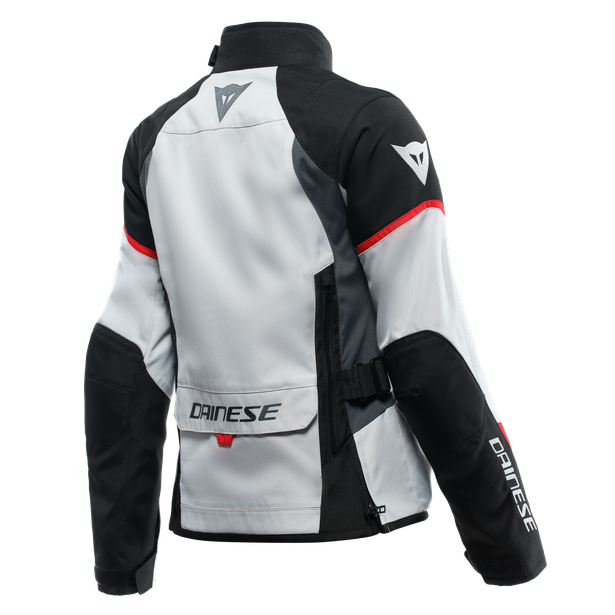 Dainese Tempest 3 Lady D-Dry Jacket - Glacier-Gray/Black/Lava-Red