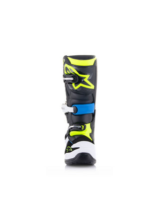 Alpinestars Tech 7S Youth MX Boots - Black Enamel Blue Yellowfluro