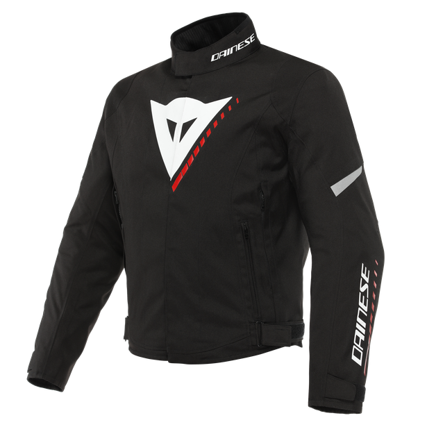 Dainese Veloce D-Dry Jacket - Black/White/Lava-Red
