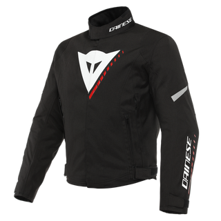 Dainese Veloce D-Dry Jacket - Black/White/Lava-Red