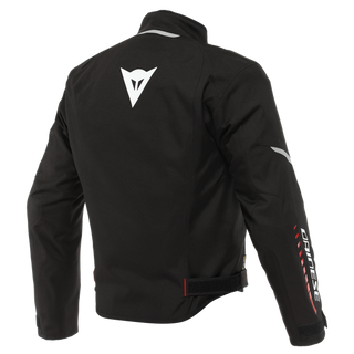 Dainese Veloce D-Dry Jacket - Black/White/Lava-Red