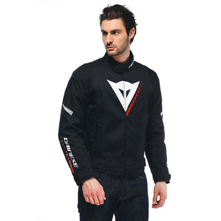 Dainese Veloce D-Dry Jacket - Black/White/Lava-Red