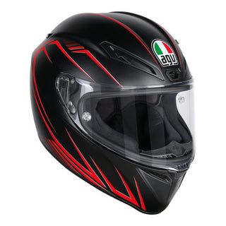 AGV Veloce S – Predatore Matte Black Red Helmet - MotoHeaven