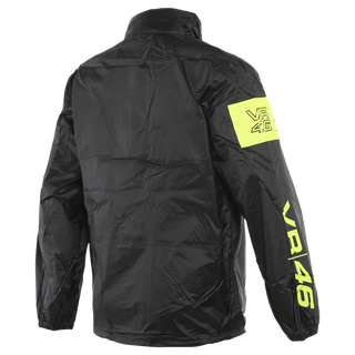 Dainese Vr46 Rain Jacket - Black/Fluo-Yellow