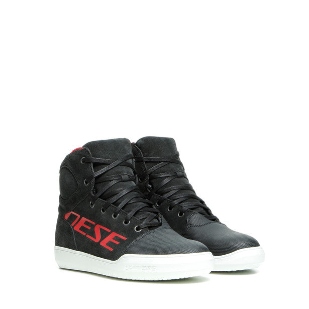 Dainese York Lady D-Wp Shoes - Dark-Carbon/Red